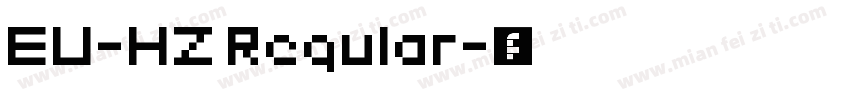EU-HZ Regular字体转换